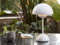 Портативна лампа Flowerpot VP9, біла матова Портативна лампа Flowerpot VP9, біла матова