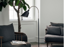 Торшер Bellevue AJ7, чорний/золотий