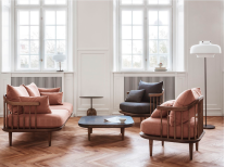 Торшер Copenhagen SC14, бронза/опалове скло