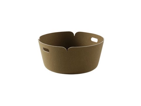 Корзина Restore Round, коричневый зеленый Корзина Restore Round, коричневый зеленый