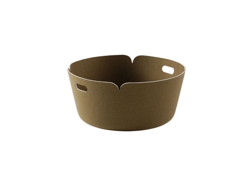 Корзина Restore Round, коричневый зеленый