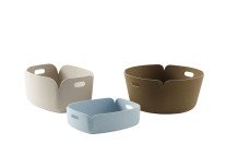 Корзина Restore Round, коричневый зеленый