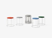 Табурет Wire VP11, відполірована сталь