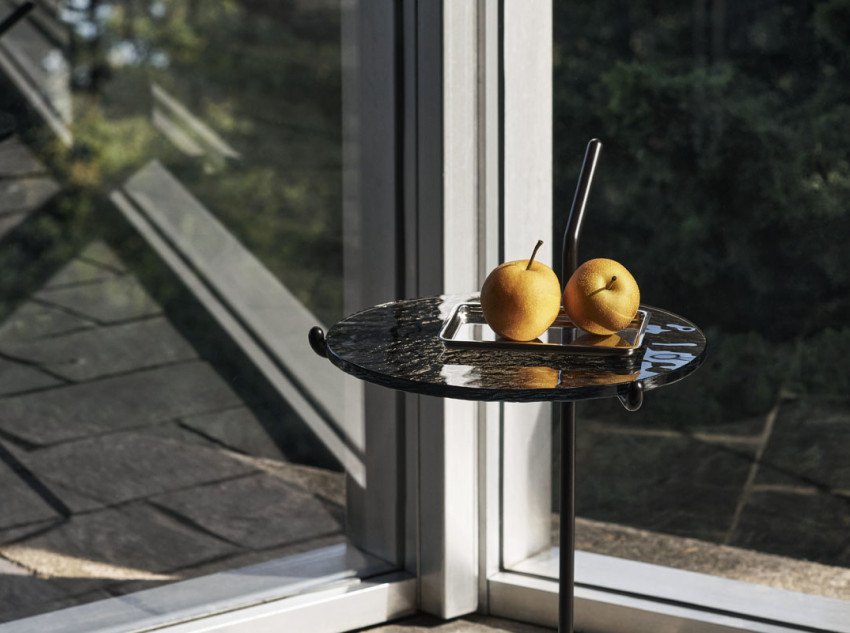 Кавовий столик Halten SH9, теплий чорний/мурмур Verde Guatemala