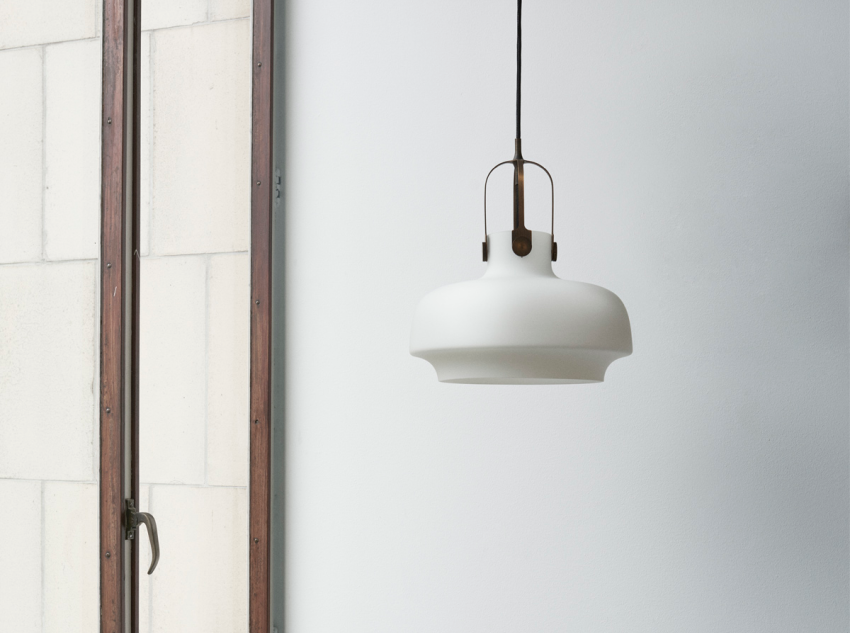 Світильник підвісний Copenhagen SC6, білий скляний матовий