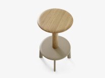 Напівбарний стілець Massif AV39, дуб/сіро-бежевий