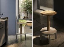 Напівбарний стілець Massif AV39, дуб/сіро-бежевий