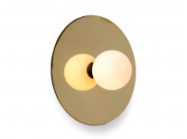 Настінний світильник Disc and Sphere, золотий