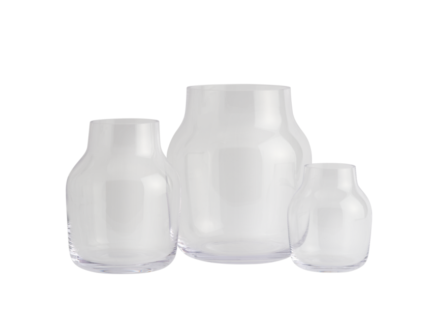 Ваза SILENT, Ø20cm, прозора