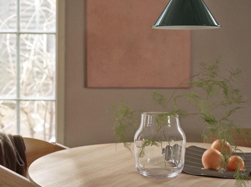 Ваза SILENT, Ø20cm, прозора