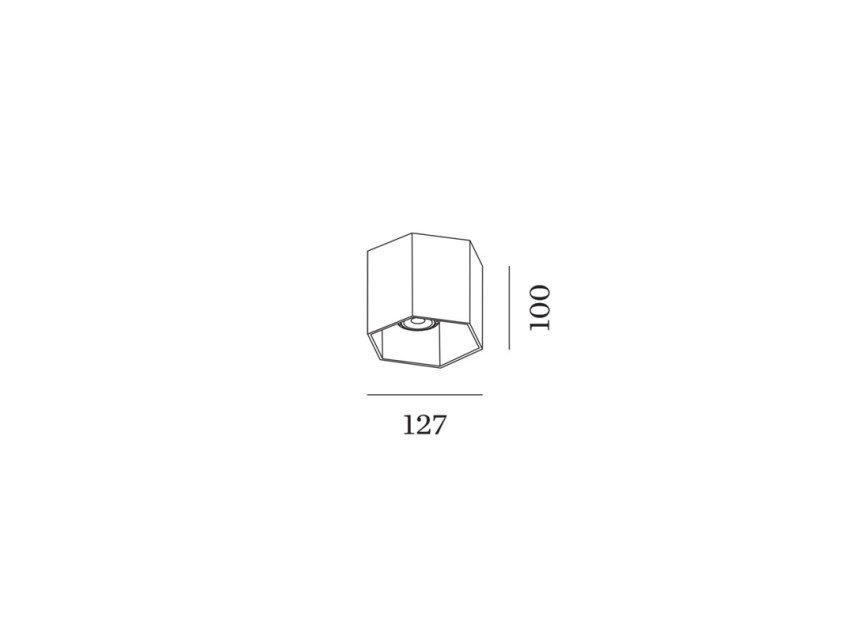 Накладной светильник Нехо 1.0, бронзовый