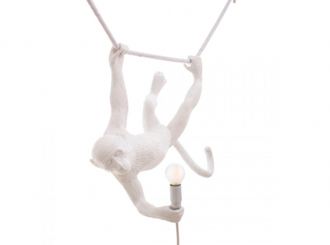 Светильник подвесной Swing monkey, белый