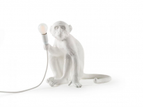 Настільна лампа Sitting monkey, біла