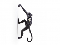 Настінний світильник Hanging right monkey, чорний