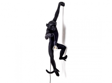 Настенный светильник Hanging left monkey, черный
