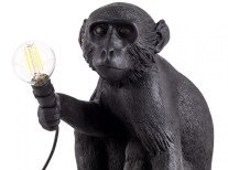 Настольная лампа Sitting monkey, черная