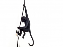 Світильник підвісний Monkey with rope, чорний