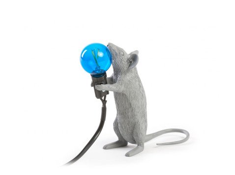 Настольная лампа Standing Mouse, серая