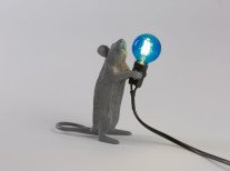 Настольная лампа Standing Mouse, серая