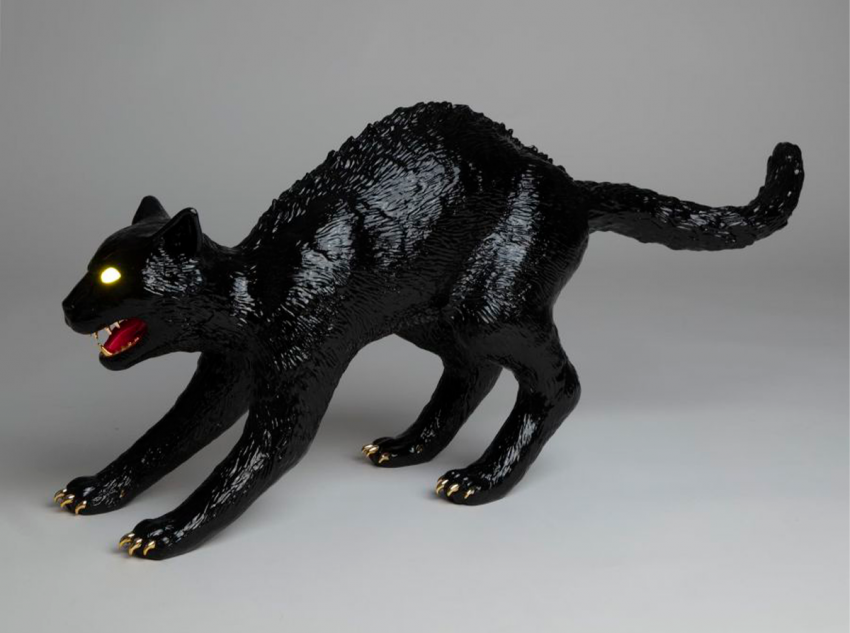 Портативна настільна лампа The cat - Cujo, чорна