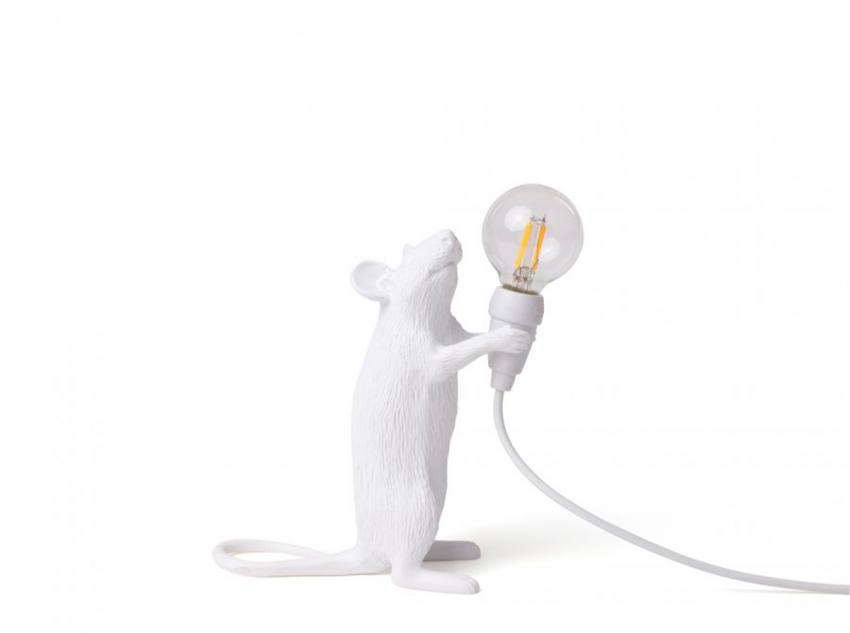 Настольная лампа Standing mouse USB, белая Настольная лампа Standing mouse USB, белая