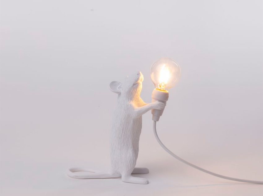 Настольная лампа Standing mouse USB, белая Настольная лампа Standing mouse USB, белая