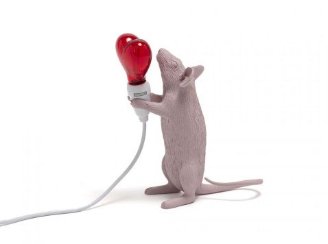 Настільна лампа Standing Mouse, Love Edition
