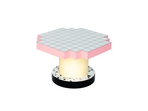 Кавовий столик Super, блакитна сітка