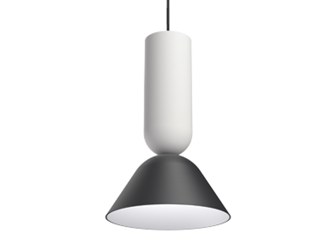 Світильник підвісний Zoe Duo Z5 RD134, кремово-бежевий/чорний