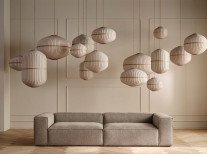 Светильник подвесной Lucén, ellipse, песочный/дуб