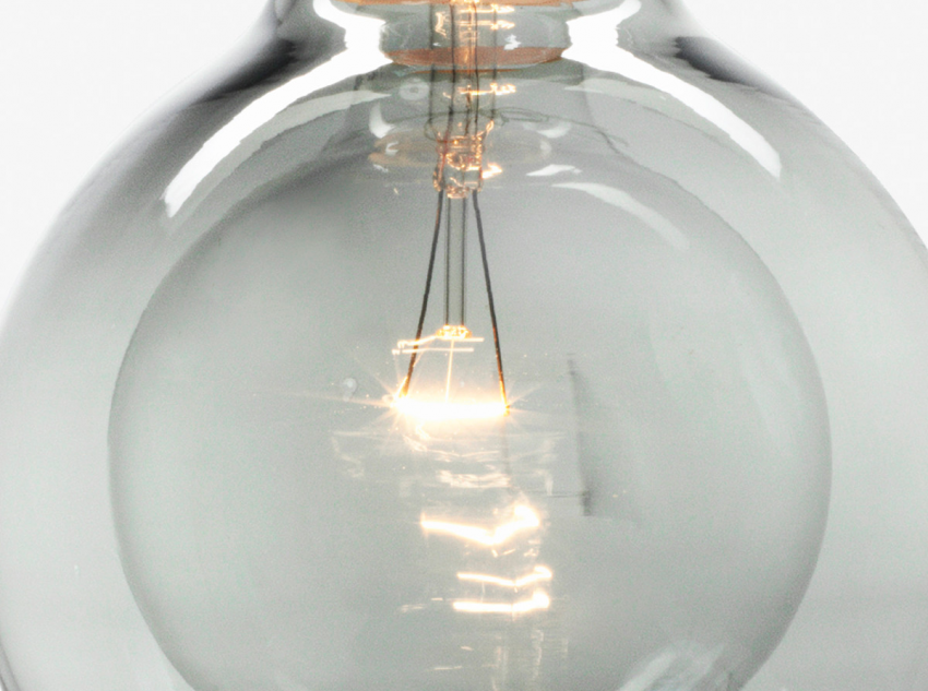 Світильник підвісний Mega Bulb SR2, прозорий з сірим дротом