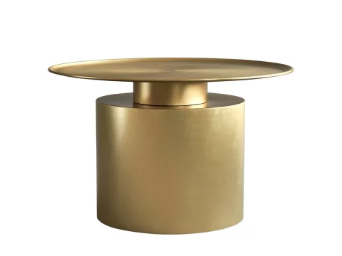 Журнальний стіл Pillar, низький, золотий