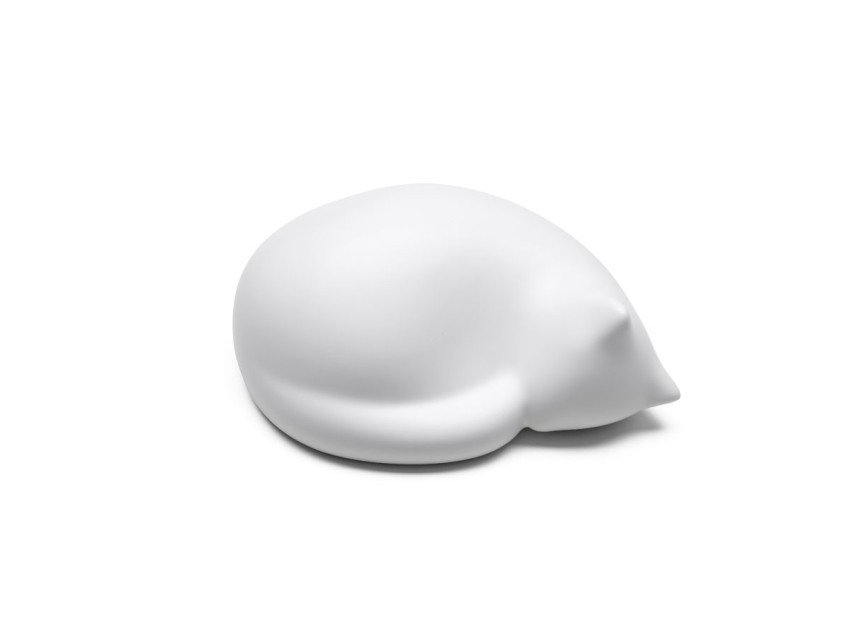 Статуэтка Resting Cat, маленькая, белая матовая