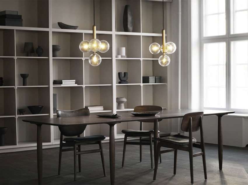 Светильник подвесной Miira 4, латунь