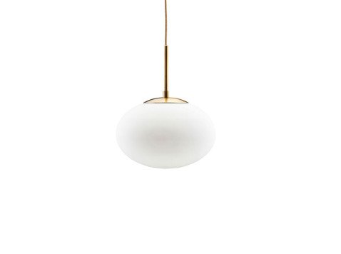 Светильник подвесной Lamp Opal, белый/латунь