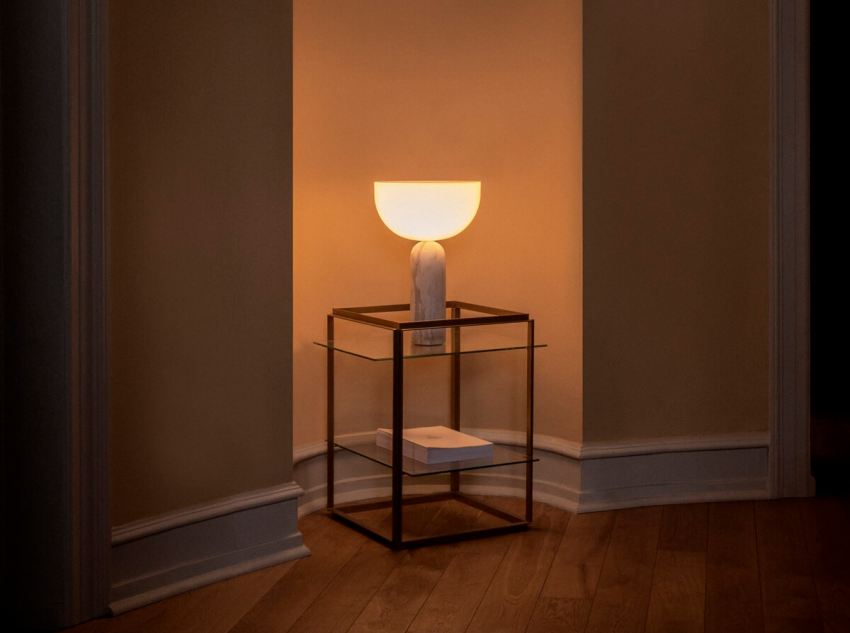 Настільна лампа Kizu, маленька, сіра