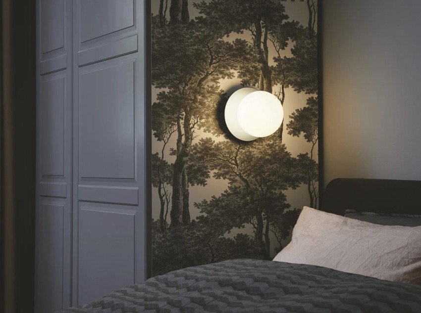 Світильник універсальний Liila 1, medium Ø16.5, світло-сріблястий/опал