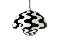 Светильник подвесной Flowerpot VP1, черно-белый узор Светильник подвесной Flowerpot VP1, черно-белый узор