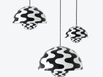 Светильник подвесной Flowerpot VP1, черно-белый узор Светильник подвесной Flowerpot VP1, черно-белый узор
