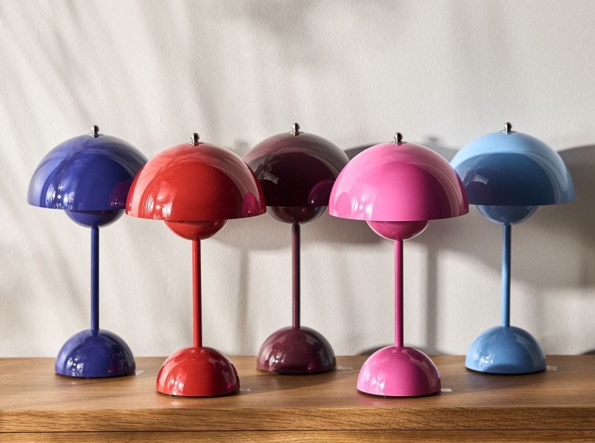 Портативна лампа Flowerpot VP9, кобальтово-синя Портативна лампа Flowerpot VP9, кобальтово-синя