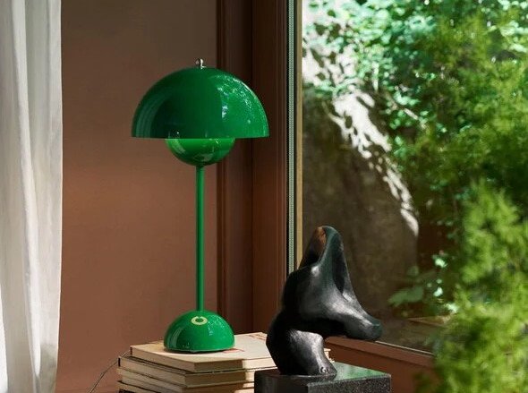 Настільна лампа Flowerpot VP3, сигнально-зелений