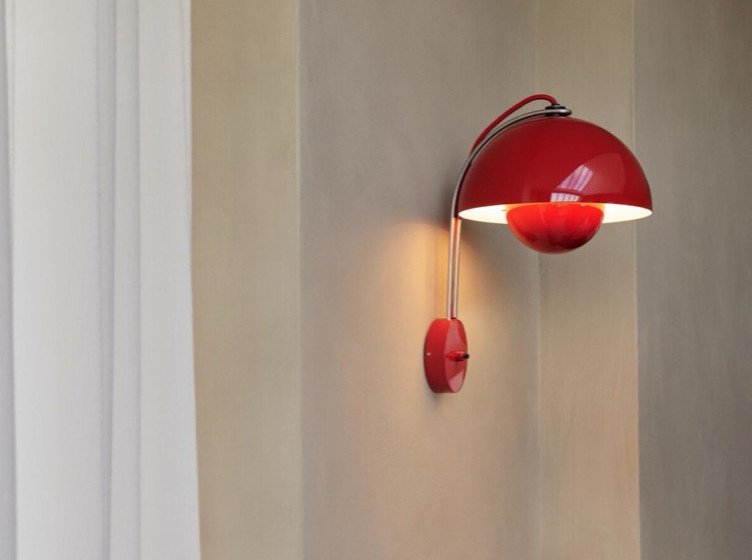 Настінний світильник Flowerpot VP8, червоний шафран