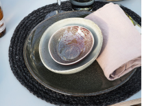 Набір серветок Placemat, circle, сірий