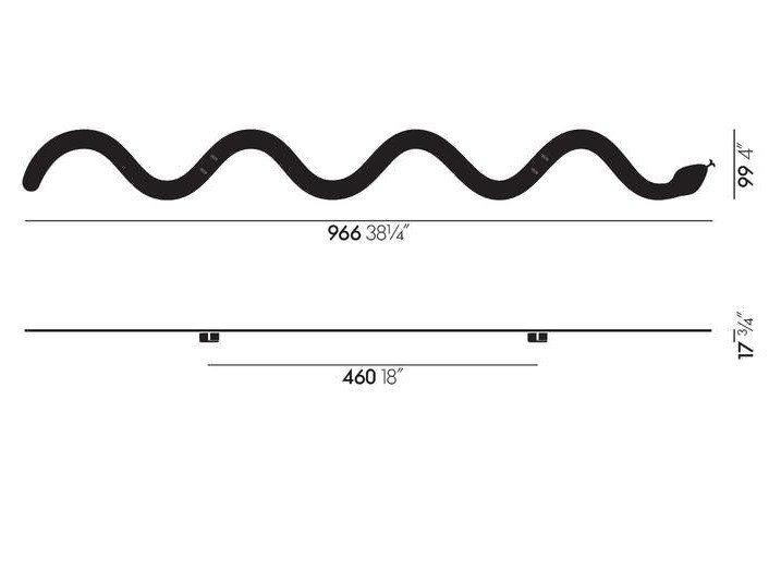 Аксесуар настінний Magic Snake, синій