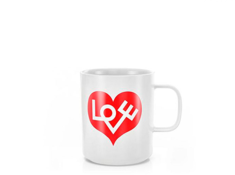 Чашка Love Heart, красная