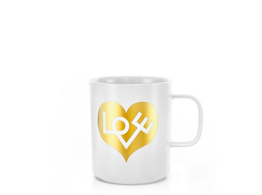 Чашка Love Heart, золота