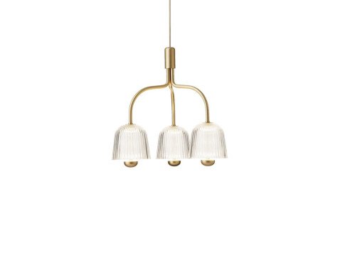 Світильник підвісний Asteea 3, латунь