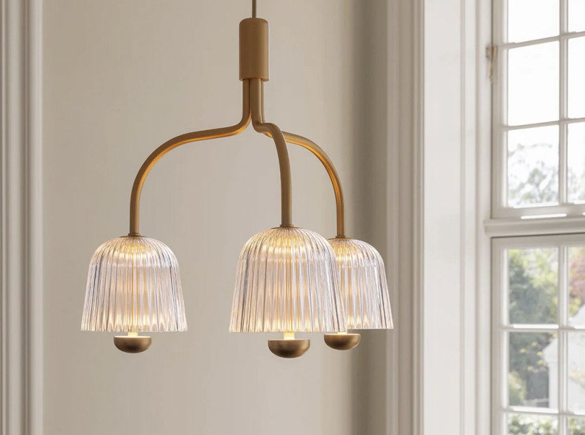 Світильник підвісний Asteea 3, латунь