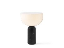 Портативна лампа Kizu, чорний мармур/білий акрил