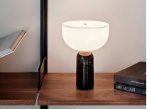 Портативна лампа Kizu, мармур Gris du Marais/білий акрил Портативна лампа Kizu, мармур Gris du Marais/білий акрил